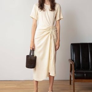 pixie market bestselling rushed tie front maxi